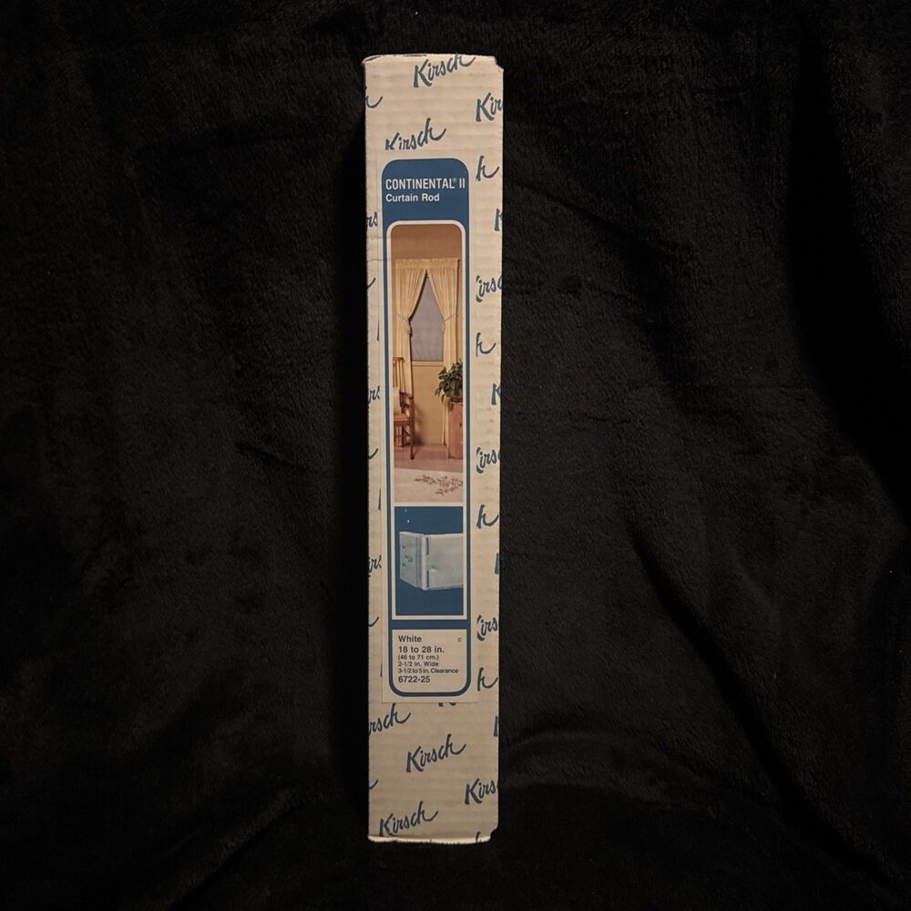 KIRSCH CURTAIN ROD 18-28” Continental II 2.5” Curtain Rods 6722-25
